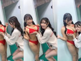 女优在后台都在做什么?爆乳发片天后《姫咲华》不停被玩奶!