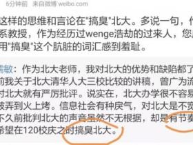 六神磊磊:“搞臭北大”