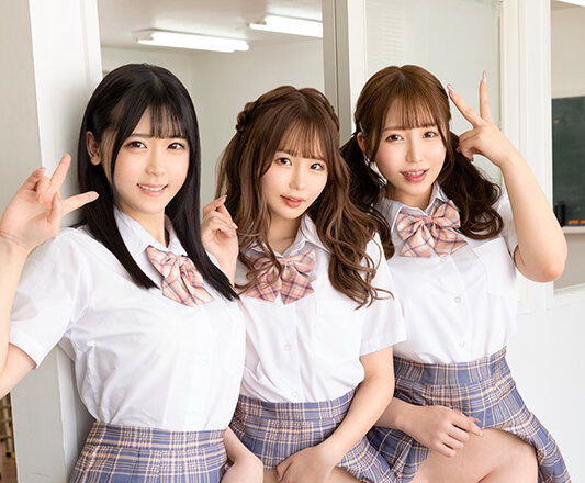 松本いちか(松本一香)、皆瀬あかり(皆濑明里)、流川莉央共演作品MKMP-523发布！欢迎参观这所「圣白虎学园」-图片3